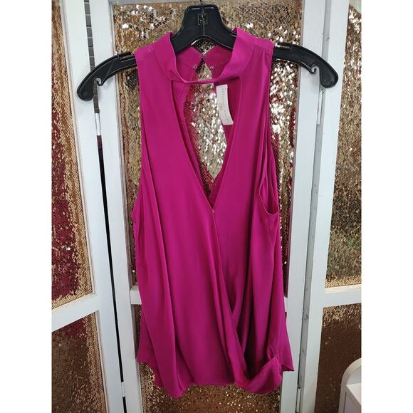 Amanda Uprichard Pink Blouse Medium - Picture 3 of 13